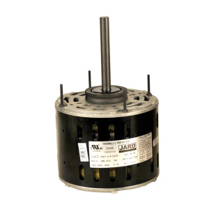 JARD 22588 1/2HP 1075rpm Motor para Unidad Evaporadora de Aire Acondicionado 6 polos, 1 eje, Cerramient OAO, 3 velocidades, Marco 48, Reversible, 208-230 V,60 Hz,1 Ph, 7.5mfd/370VAC Capacitor