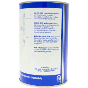 Danfoss 023U1392 Filter Drier Core 48-DM for DCR, High Moisture, includes Gasket, for Use with DCR 0485 to 19217 and other 4-3/4 in Shells
