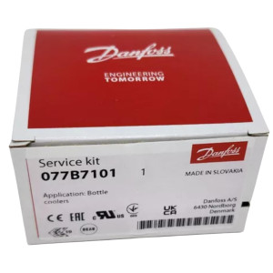 Danfoss 077B7101 Thermostat Bottle Coolers 077B1704L Cold Cut-in +41.0F Cold cut-out +34.7 Warm Cut-in +54.5F Warm Cut-out 49.1F Capillary tube length 47.2in  B0 