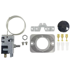 Danfoss 077B7101 Termostato de control Enfriador de Botellas 077B1704L Cut-in Frio +5.0C Cut-out Frio +1.5C Cut-in Caliente +12.5C Cut-Out Caliente +9.5C Capilar 1200mm B0