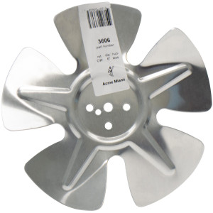 Acme 3606 Aspa de Aluminio 6 Pulg sin Buje Inclinacion 21 Rotacion CW CFM 118