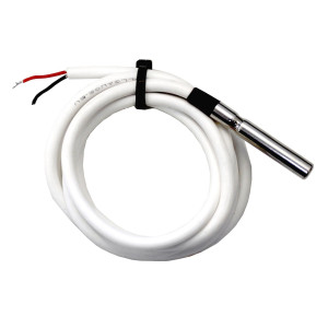 Full Gauge SB-59 Sensor de Temperatura 2.5 m (8.2 pies), Sensor NTC con cable de silicone in bulbo cubierto de Acero Inoxidable. Rango de Temp -50 a 200 C (-58 a 392 F)