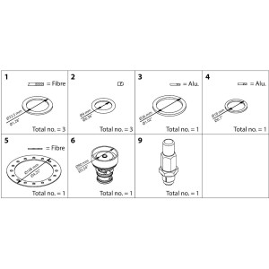 Danfoss 027H5016 Kit de Mantenimiento para ICS 50