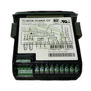 Full Gauge TC-900E Power Controlador Electronico Congelacion. 2 Sensores, 3 Salidas, 1 Entrada Digital, Zumbador Interno, 110/220V