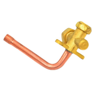 Appli Parts APMV-1438 3/8 Valvula Minisplit para Multiples Refrigerantes con puerto de Servicio 1/4 pulg SAE