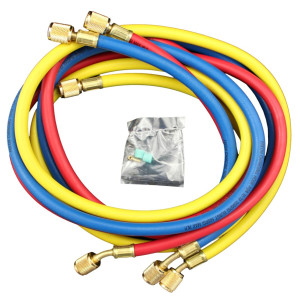Appli Parts APMG-H60630 60 in Long 1/4 in SAE Refrigerant Hoses for use with HVAC Manifold gauges, Multiple Refrigerant, rated 600-3000psi for Charging and Servicing Refrigeration systems Appli Parts APMG-H60630 60 in Long 1/4 in SAE Refrigerant Hoses for use with HVAC Manifold gauges, Multiple Refrigerant, rated 600-3000psi for Charging and Servicing Refrigeration systems