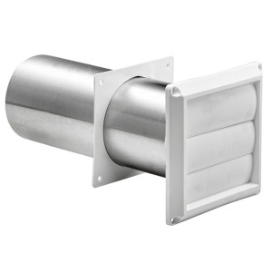 Rejilla De Ventilacion Blanca 3" Lambro Con Tubo 290W