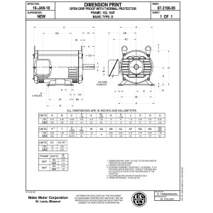US Motors 5 hp 1760/1750 rpm, 4 poles, 1 shaft, Dp Enclosure, 1 speed, 184frame 208-230 V/460, 60 hz, 3 ph, D5PA2A DC20 US Motors 5 hp 1760/1750 rpm, 4 poles, 1 shaft, Dp Enclosure, 1 speed, 184frame 208-230 V/460, 60 hz, 3 ph, D5PA2A DC20