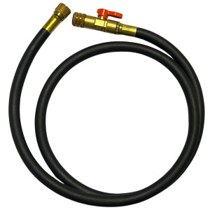 Uniweld Q4N85SMEZ Manometro Alumino 4 Valvulas R410a,R134a,R22, Mangueras 5 ft Soft Magic, EZ-Turn Anti-BlowBack 