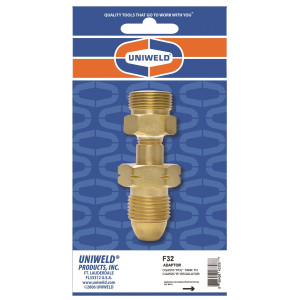 Uniweld F32 Adaptador Cilindro CGA510 a Regulador GCA520 Tipo B 43308