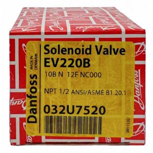 Danfoss 032U7520 Valvula Solenoide 1/2 pulg NPT EV220B 10B NC000