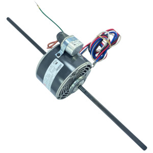 US Motors 6851-0850 1/15 HP Motor para Fan Coil 1.100 rpm, 6 polos, 2 ejes, 3 velocidades, 5.6 diametro, CCW, 220 V, 60 Hz, 1 ph, Capacitor 5 mfd 370 VAC