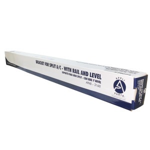 Appli Parts APAB-3160 Soporte de Montaje en Pared para Mini Split. Soporta hasta 160 kg, Compatible con 5000 a 36000 BTU, Incluye Barra con Nivel, Gomas Antivibracion y Kit Completo de Instalacion