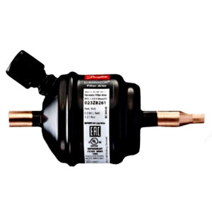 Danfoss 023Z8261 Filter Drier DCL1.52s/Capsv X2/2.8mm 1/4in Odf, With Schrader Valve, 