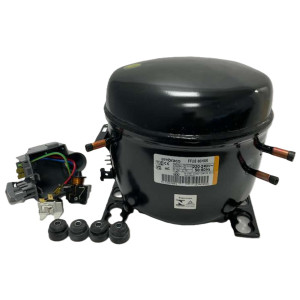 Embraco FFUS 80HAK 1/4 HP Compresor Fraccionario para Refrigeracion R134a, 115 V, L-MBP