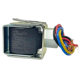 Danfoss 018F4181 Bobina para Solenoide 208-240 V, 60 Hz, 110-120V, 60 Hz, 230 V, 50 Hz, 13 W, BU240CS, Con Cables