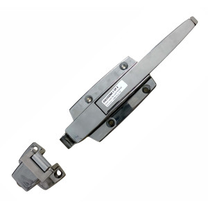 Keil W19-2000 Cerradura sin Llave de Cromo Pulido para Cuarto Refrigerado 41mm a 64mm (1-5/8pulg a 2-1/2pulg)