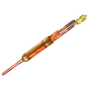 Appli Parts APFD-115S 10 Units of Copper Liquid line liquid line filter dryer with Charging Service Valve 1/4 x1 /4 in 15g 0.53oz for universal refrigeration and air conditioner applications