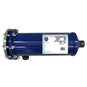 Appli Parts APFD-CS9611 Filtro Portacartucho 1-3/8 pulg para Linea de succion, 2 piedras, Soldable, Universal para sistemas de Refrigeracion y Aire Acondicionado, Presion Max 500 psi