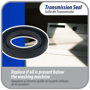 WH8X281 Appli Parts Sello de la Transmision WH8X281AP Compatible con General Electric WH00X185 WRW1505MAL 2521 82-828 AH273876 EA273876 LP604 PS273876 WH00X0185