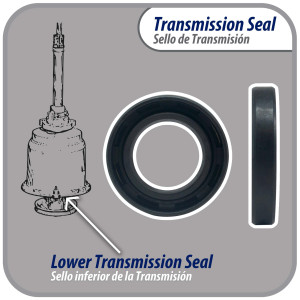 WH8X281 Appli Parts Sello de la Transmision WH8X281AP Compatible con General Electric WH00X185 WRW1505MAL 2521 82-828 AH273876 EA273876 LP604 PS273876 WH00X0185