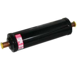 Danfoss 023Z0115 Filtro Secador 7/8pulg linea de Liquido para sistemas de aire acondicionado y refrigeracion DCL 757S Soldable 15-22tons Unidireccional 39.8cm Largo 9.3cm Ancho