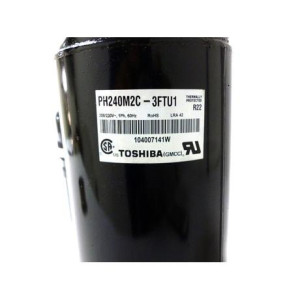 Toshiba Compresor velocidad fija rotativo 18.000 Btu 220v/60hz/1ph R22 PH240M2C-3FTU1 201400600590 11103010000878 Sirve ecox