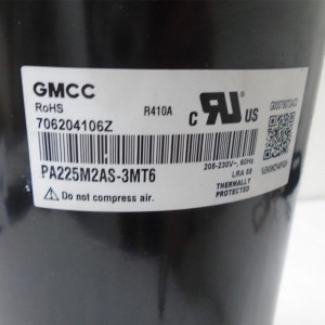 Compresor Gmcc 24.000btu 220v/60hz/1ph R410a PA225M2AS-3MT6 11103010002550 Sirve ecox EAEM024C11B Midea PAC24337