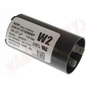 Whirlpool WP8572717 Capacitor 189-227mfd 110vac 
Sirve 8572717 2859 357021 3949169 661606 W10161696 W10244889