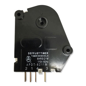 Appli Parts APDT-6211M 6 hr, 21 min, 110 V, 60 Hz, Timer de Deshielo Pin 2143 para Refrigeradoras, remplaza TIM-111, NUV-21A y otras Appli Parts APDT-6211M 6 hr, 21 min, 110 V, 60 Hz, Timer de Deshielo Pin 2143 para Refrigeradoras, remplaza TIM-111, NUV-21A y otras