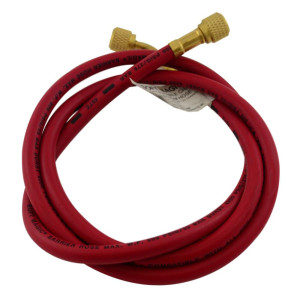 Uniweld H3SMBR Manguera Manometro 36 pulg, Roja, Conexiones 1/4, Soft Magic CFC,HCFC,HFC,R410