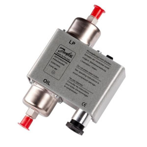 Danfoss 060B017191 Presostato Diferencial de Presion MP55, Rango de Diferencial 4.3 a 65 psi, Coneccion Flare 1/4 pulg, Reset Manual, Retardo de Reconexion 60 seg, Producto Identico 060B101166 