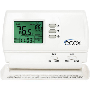 Termostato Ecox Digital, No Programable, 1 Etapa, 24v TEDIBNXXSV1