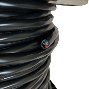 16-4 Tray Cable Stranded - 600 Volt - Mini-Split and Signal Cable 250 Feet Color Black 58583501