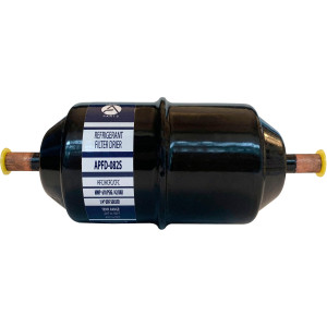 Appli Parts APFD-082S 1/4 in Liquid Line Refrigerant AC Filter Drier hvac Refrigeration 082S ODF Sweat Solder connection universal unidirectional 6in long 2-1/4 in wide
