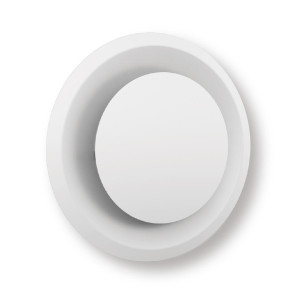 Difusor Circular de Aluminio Blanco con cuello de 8 in DCRLB08S Vermont