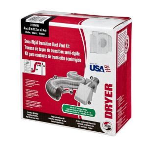 Lambro 1375W-R  Semi-Rigid Transition Duct Preferred Hood Vent Kit 4 inch X 8 ft
Replace 316WUL 316W