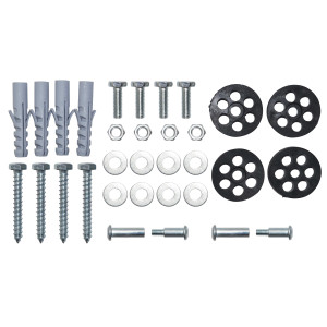 Appli Parts APAB-AFK2 Kit de montaje para soporte de Unidad Condensadora de Mini Split, incluye almohadillas de goma, tornillos, niveladores, expansores