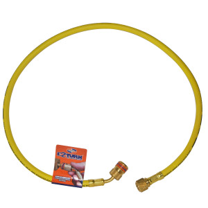 Uniweld EZM3Y Manguera Manometro 36 pulg / 90cm Amarilla 1/4 X 5/16 CFC/HCFC/HFC R410 Ez-Turn Anti-Blowback