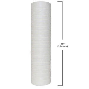 Appli Parts APFC-105P Empaque de 6 Cartucho para Filtro de Agua de 10 pulg de longitud y 5 Micrones, compatible para filtracion de sedimentos, liso de fibra de Polipropileno
