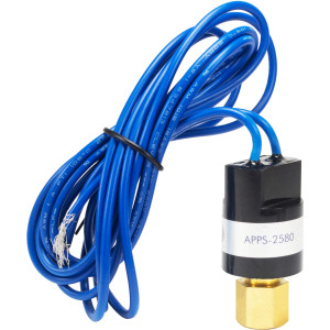 Appli Parts APPS-2580 Lo Pressure Control Switch R22, Open 25 psi, Close 80 psi, 40 in Cable, SPST, 1/4 SAE female connection, Automatic Reset, universal replacement for Air Conditioning Applications