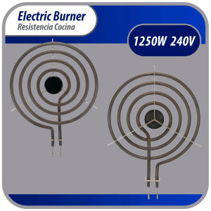 WB30X253 Appli Parts Surface Burner Heating Element 4 Turns, 8 in, 240 V, Compatible with General Electric SP21YA, WB30K10003, 404072, SU202, SP21YA, TS4W8221, Y04000035, WB30T10071, 5304431015, 5303015715