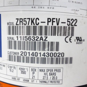 Compresor Para Ecox 60.000 Btu 220v/60hz/1ph R22 Compresor Para Ecox 60.000 Btu 220v/60hz/1ph R22