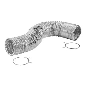 Lambro 495PTC-R Clothes Dryer Laminated Transition Duct Kit 4 inch X 5 ft