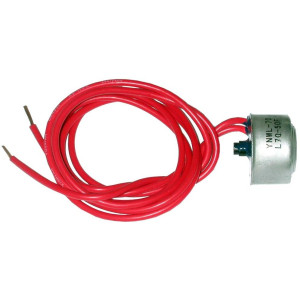 Appli Parts APBT-L70C Bimetal Thermostat 2 Wire, Open 70 F and Close 50 F, With Clip, red and red colored wires, Reference BIM-70 / Thermodisc