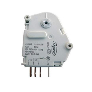 Defrost Timer Supco 6hrs/21min 120v/60hz Spa1401ad, Fit: A-1401-00 , 4391974 Defrost Timer Supco 6hrs/21min 120v/60hz Spa1401ad, Fit: A-1401-00 , 4391974