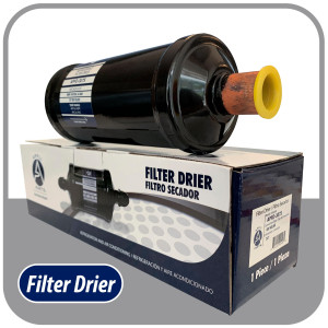 Appli Parts APFD-307S 7/8 in Liquid Line Refrigerant AC Filter Drier hvac Refrigeration 307S ODF Sweat Solder connection universal unidirectional 10-1/2 in long 3-1/4 in wide