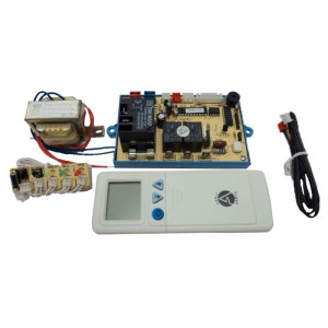 Appli Parts APCB-223A Tarjeta de Control Aire Acondicionado Split 220V Universal con dos sensores, 5 modos de funcionamiento, motor programable, funcion auto diagnostico