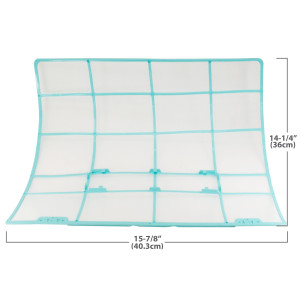 Filtro para Aire Acondicionado Mini Split unidad interna CE-KFR70G/N1Y-AB-6 RoHS 40.3 x 36cm (15-7/8 x 14-1/4 pulg) 201133091172, 12100204000461 Sirve  ecox