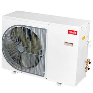 Danfoss Condensing Unit 1.5HP 230V/1Ph/60Hz R134, R404, R448, R449, R452, R513 MBP Slim Pack HPZP019D20N 1 Fan with Reciprocating Compressor MTZ19-1 60dB 115F0600

